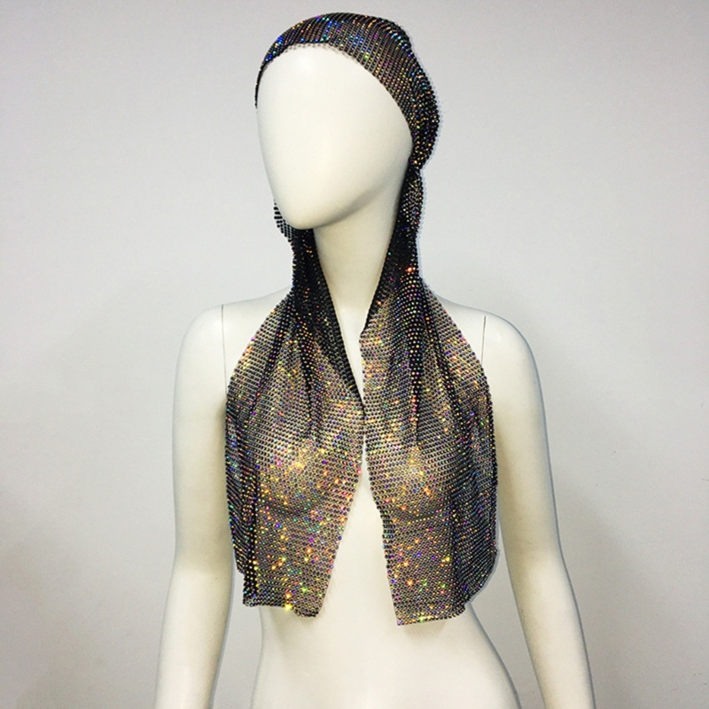 Mũ Trùm Đầu Đính Đá Lấp Lánh Thời Trang