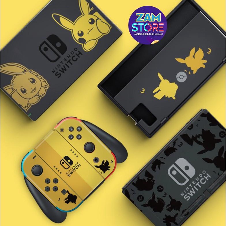 V1/V2 Set Skin Dán Cho Joycon, Dock, Máy Game Nintendo Switch