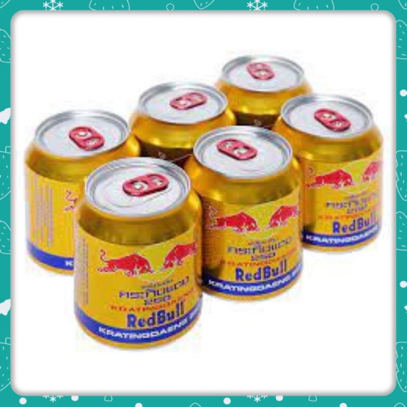 Nước tăng lực bò húc Redbul Thái Lan lon 250ml