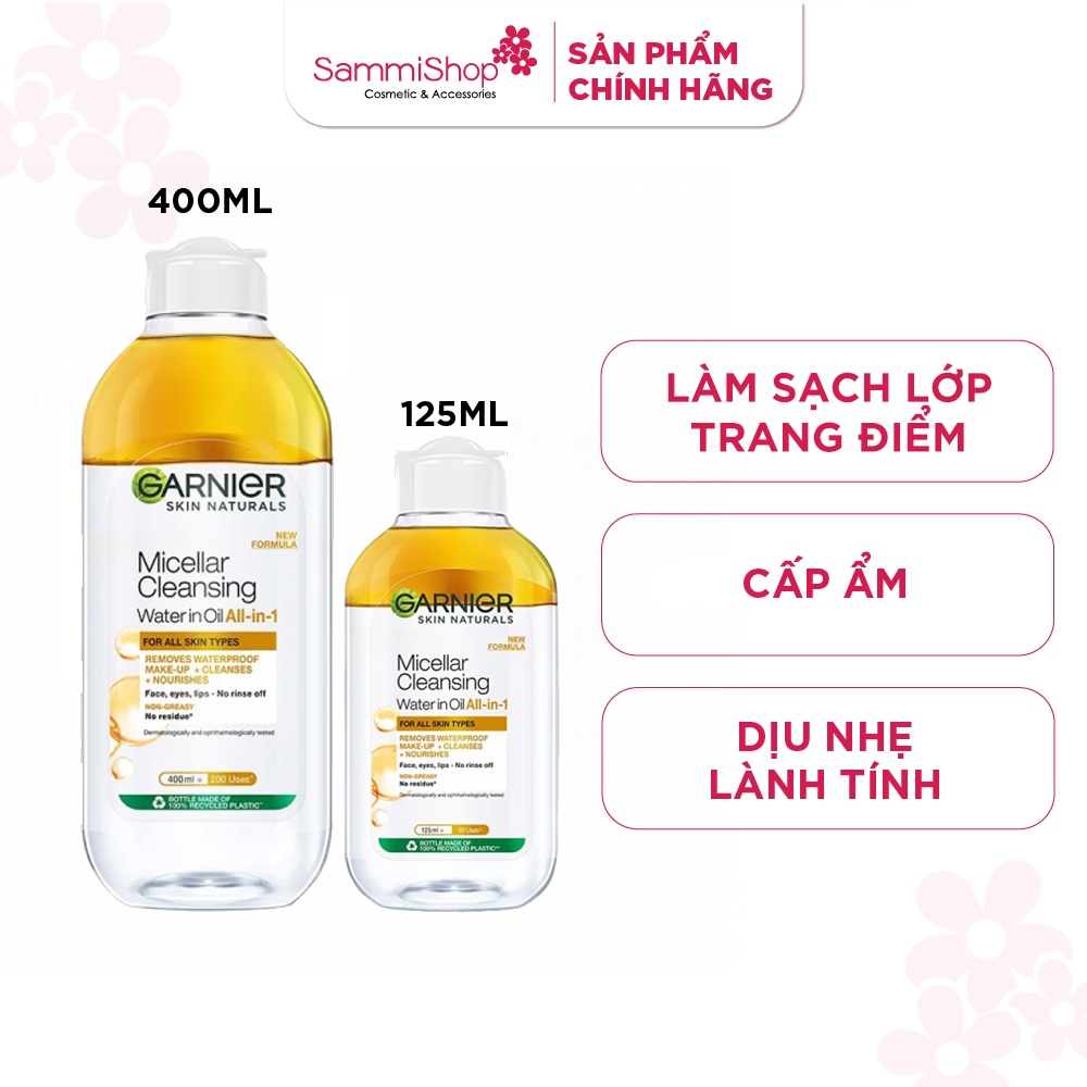 Garnier Nước tẩy trang Micellar Oil - Infused Cleansing Water