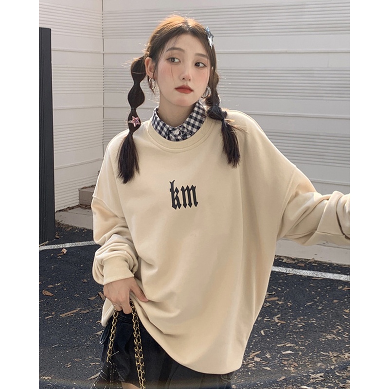 NRVP Áo Thun Nữ Dài Tay 100% Cotton Phong Cách Hàn Quốc Thời Trang Mới 2023