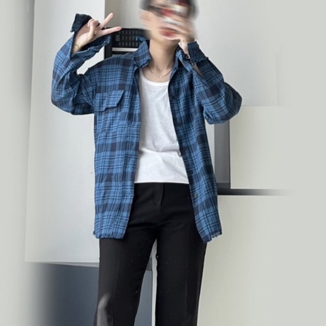 ÁO SƠMI CARO 2 OVERSIZE - OUTLINE SHIRT'S KN