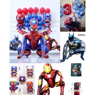 Bóng nhôm captain , người nhện , người máy , bóng khiêng tròn