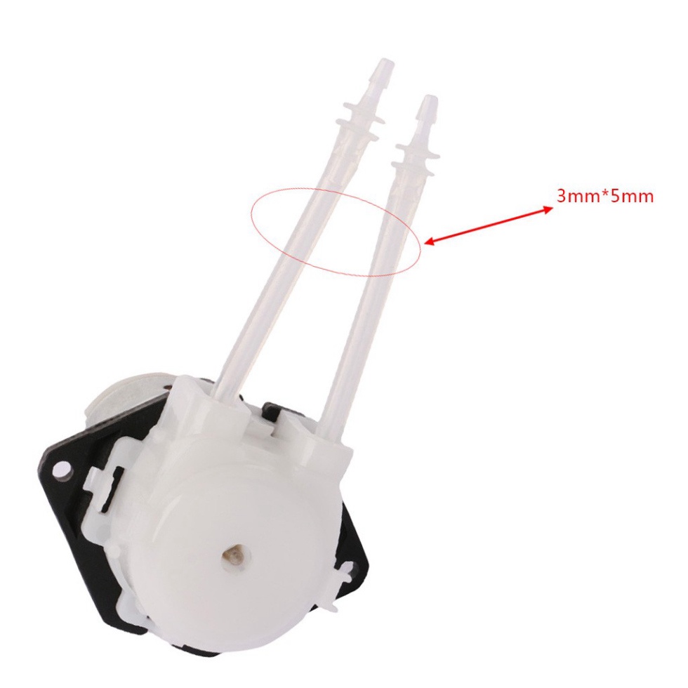 Máy Bơm Nhu Động DC 12V D3 3x5mm Lưu Lượng Dòng Chảy 15-100ml/min, DIY Dùng Trong Phòng Thí Nghiệm, Ứng Dụng Chiết Rót
