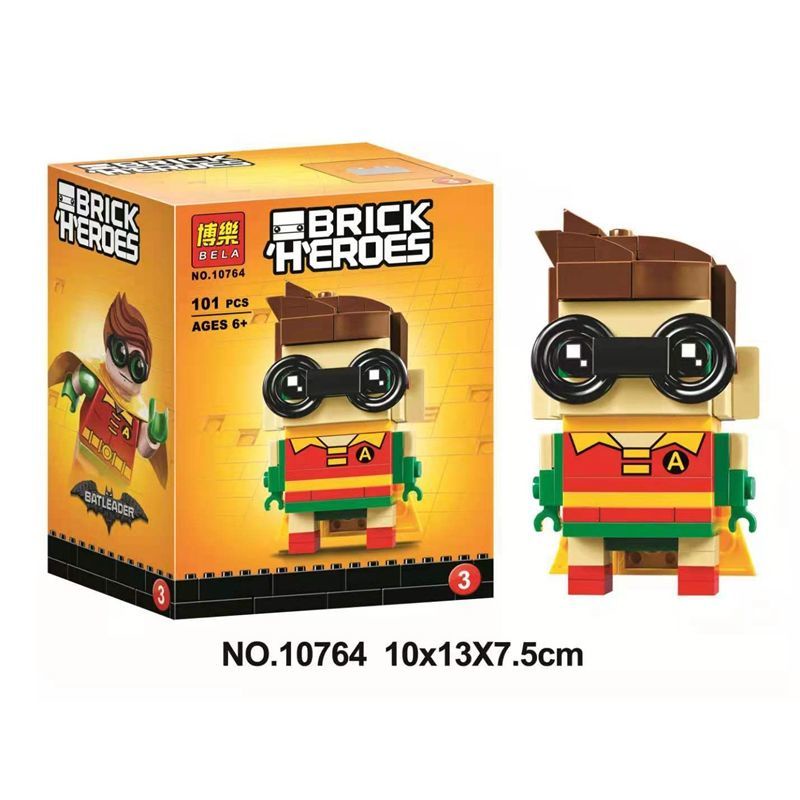 Đồ Chơi Lắp Ráp Hình Anh Hùng Đầu Vuông Nhỏ Thông Minh Cho Trẻ Em