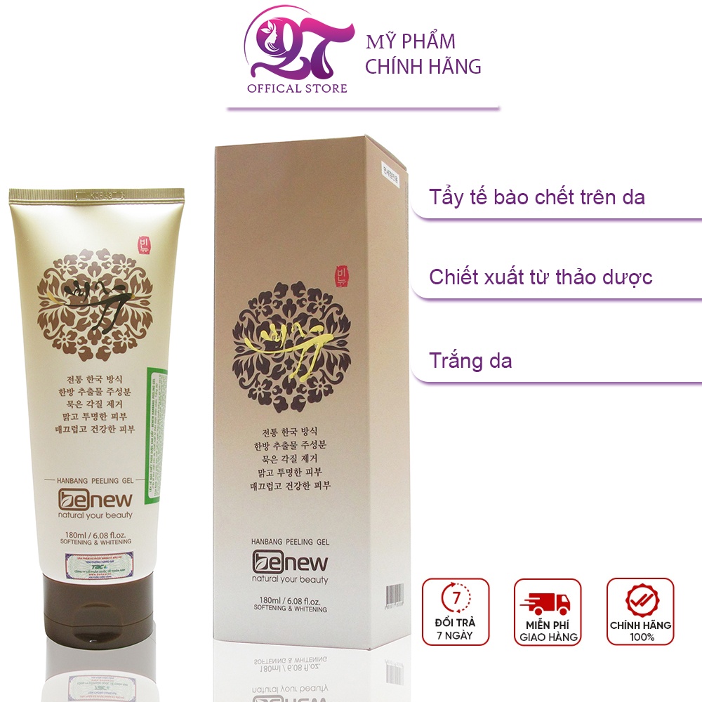 Tẩy tế bào chết làm trắng da Benew Hanbang Peeling Gel 180ml