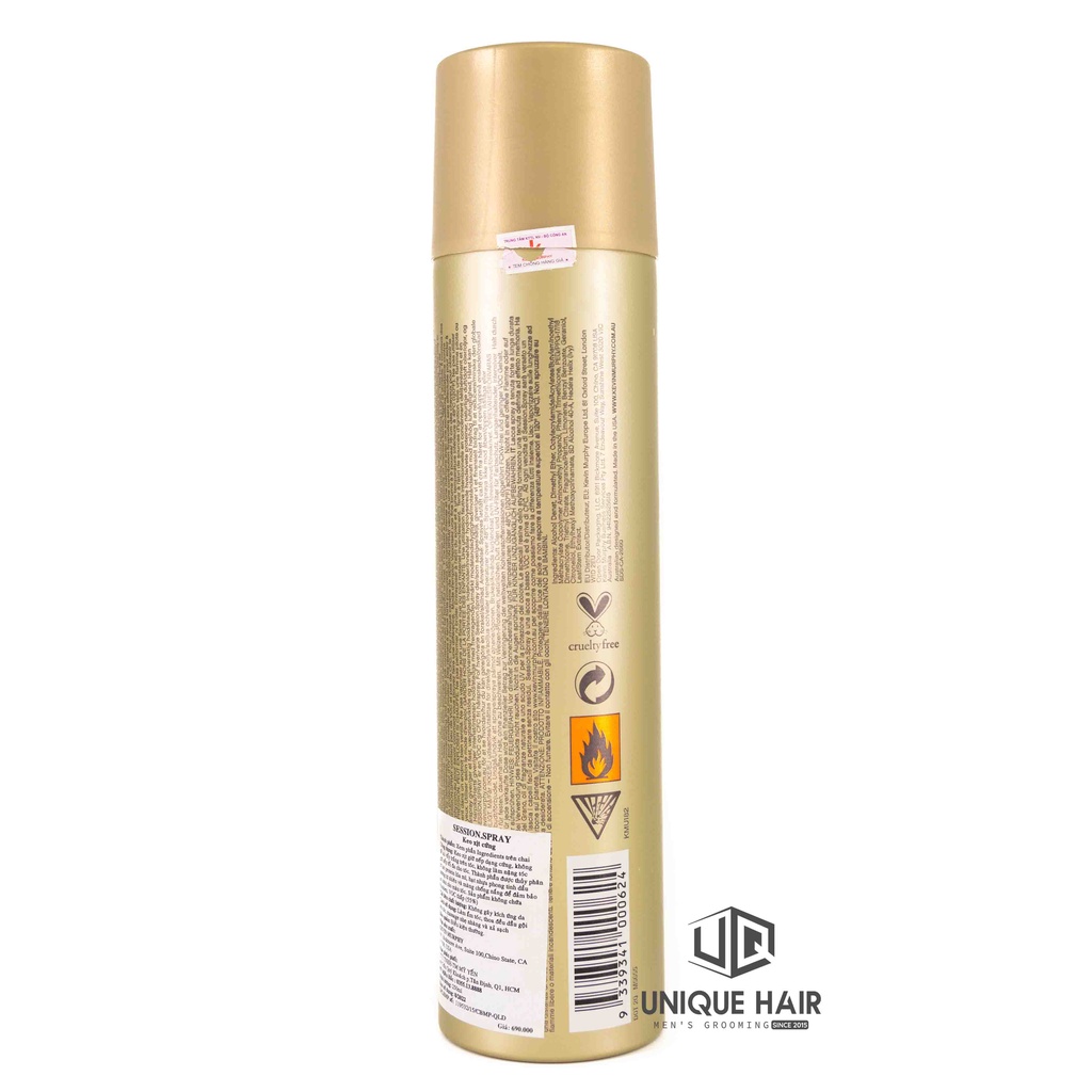 Gôm xịt tóc Kevin Murphy Session Spray 400ml USA 2023 - Chính Hãng + Quà Tặng