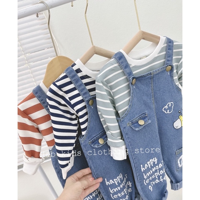 Set yếm bò cho bé trai bé gái năng động