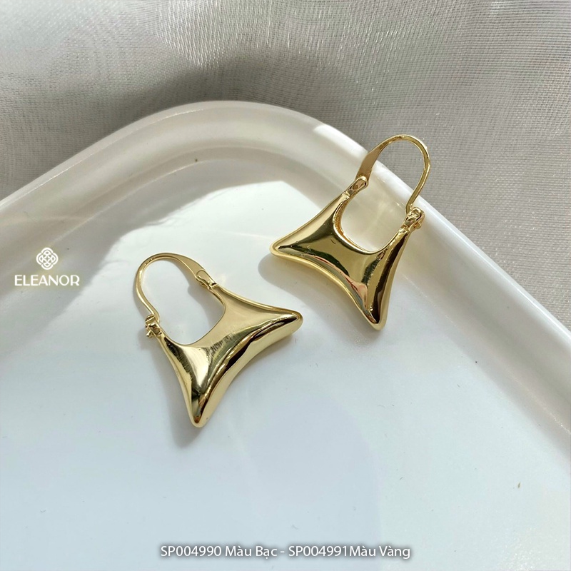 Bông tai nữ chuôi bạc 925 Eleanor Accessories thiết kế túi xách basic độc đáo phụ kiện trang sức 4990
