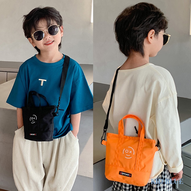 Túi Vải Canvas Đeo Chéo Phong Cách Hàn Quốc Thời Trang Mùa Hè Cho Bé