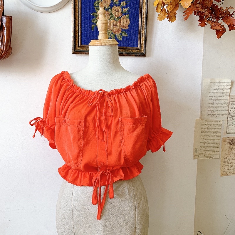 Áo cam trễ vai cotton:on