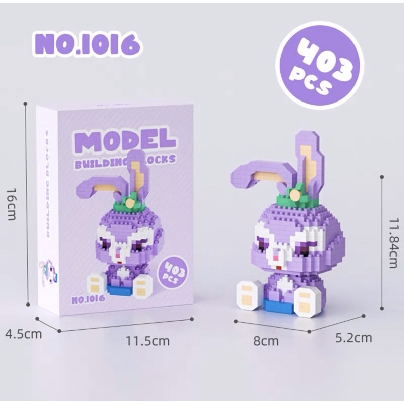 Mô hình lắp ghép lego 3D mini dễ thương