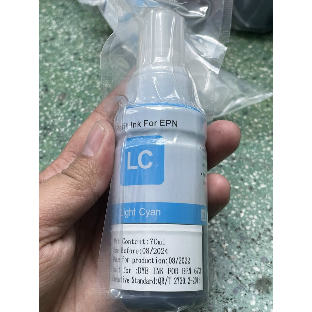 Giá xưởng -Mực in Epson 673 màu xanh nhạt