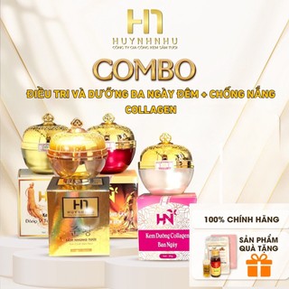 Combo điều tri dưỡng da ngày & đêm + chống nắng collagen