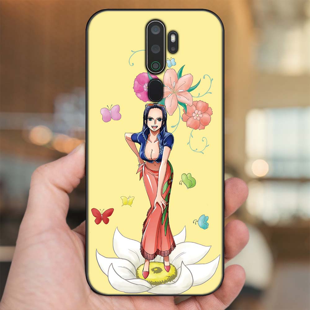Ốp lưng Oppo A5 2020, A9 2020 viền đen in hình Nico Robin One Piece Đảo Hải Tặc