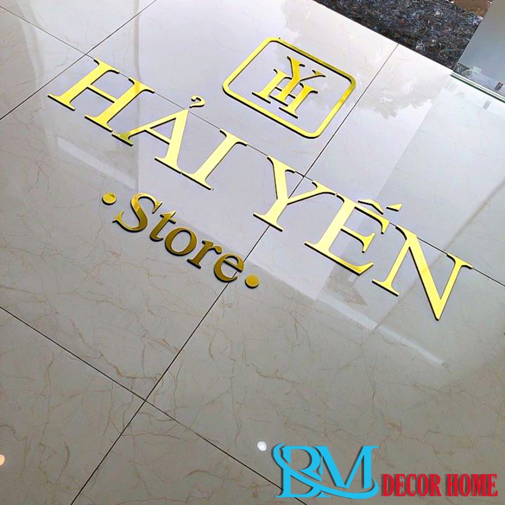 Gia Công Chữ,Logo Giá Rẻ.Chất Liệu Alu,Mica,Formex.Cắt Theo Yêu Cầu.BiMi.DecorHome
