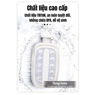 Khuôn làm đá bi tròn , khay làm đá uống rượu dạng túi dễ lấy