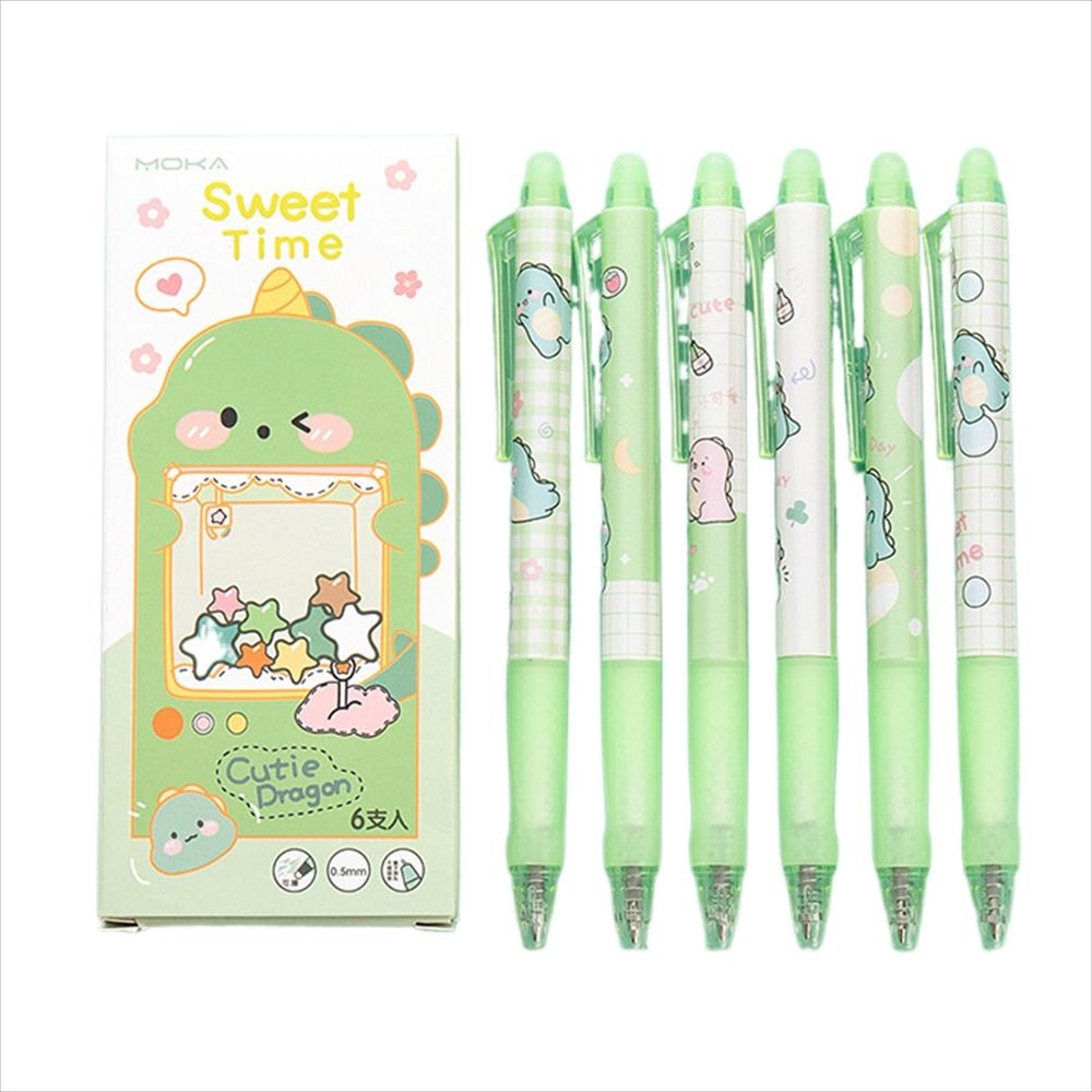 Bút Mực Gel Ngòi 0.5mm Họa Tiết Hoạt Hình Dễ Thương Cho Bé