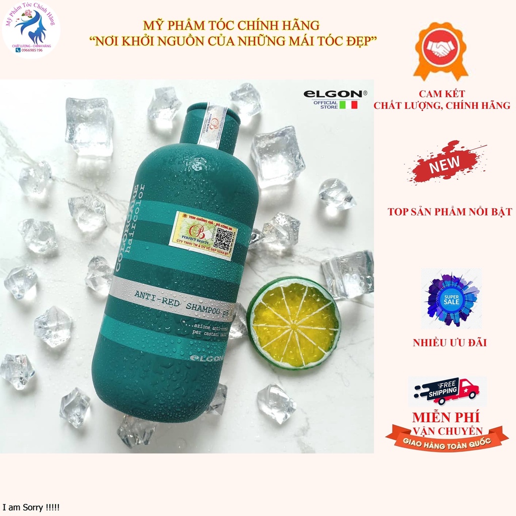 🌺 BEST SELLER ELGON🌺 Dầu gội khử sắc đỏ, ánh cam Elgon Colorcare Anti🌸