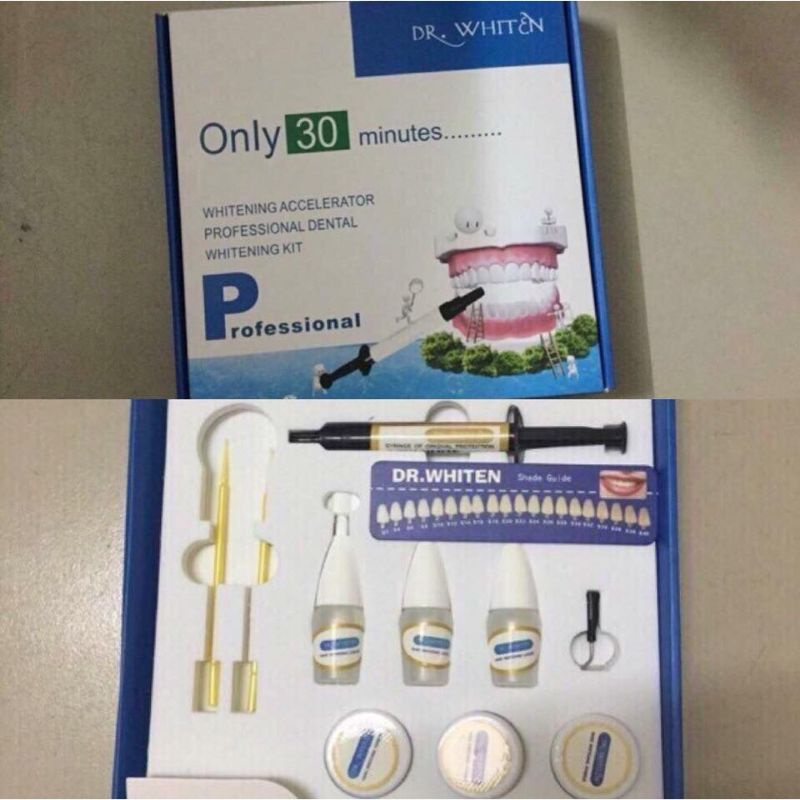 Tẩy trắng răng Dr Whiten sau 30p