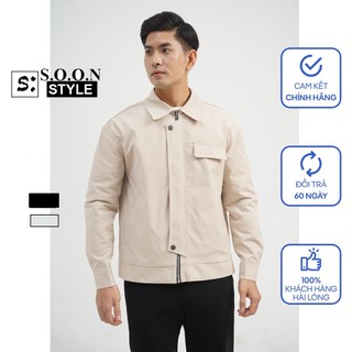 Áo Khoác Nam Thiết Kế Cổ Bẻ, Chất Kaki Mịn Nhập Khẩu, Form Rộng, Phong Cách Basic - TL05
