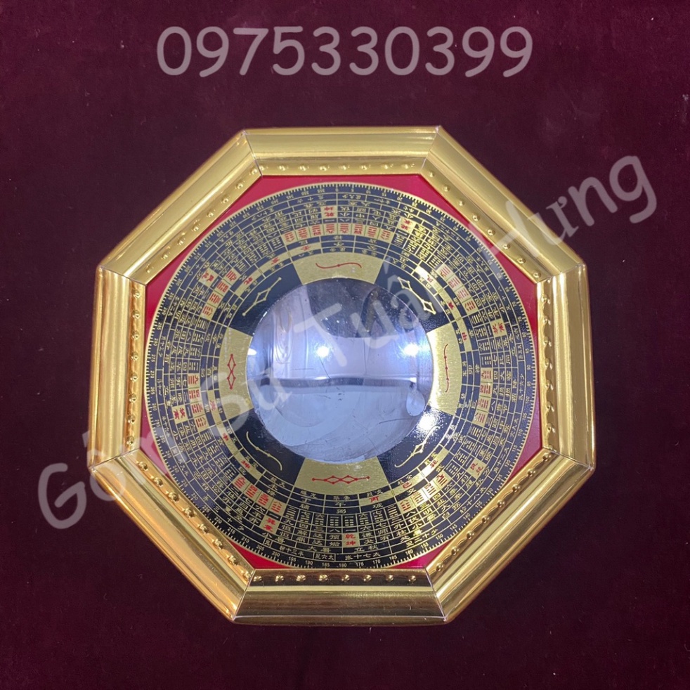 Gương Bát Quái, Gương là kinh cầu lồi kích thước 17cm