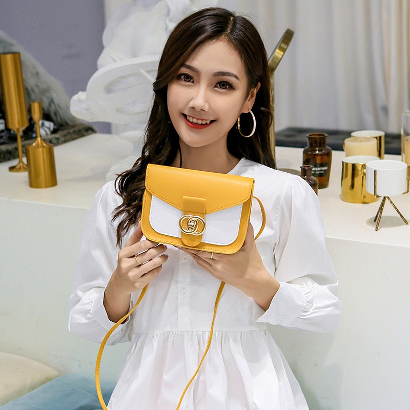 Túi đeo chéo vai nữ da hàn quốc đẹp dáng vuông nhiều màu mini cute có khóa S4 T182