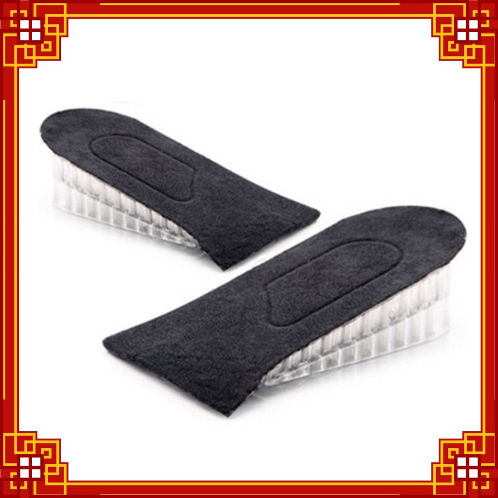 {có bán sỉ}Lót độn đế silicone tổ ong mặt vải (1,2,3) lớp có thể tách rời giúp tăng 2cm,3.5cm ,5cm chiều cao