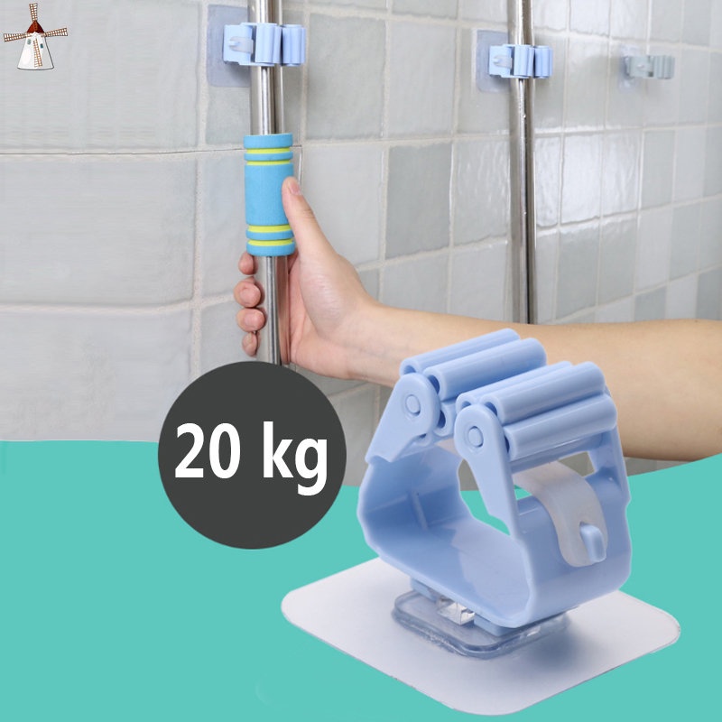 Giá Đỡ Cây Lau Nhà / Dù / Cây Lau Nhà Dạng Con Lăn Gắn Tường Không Để Lại Dấu Vết