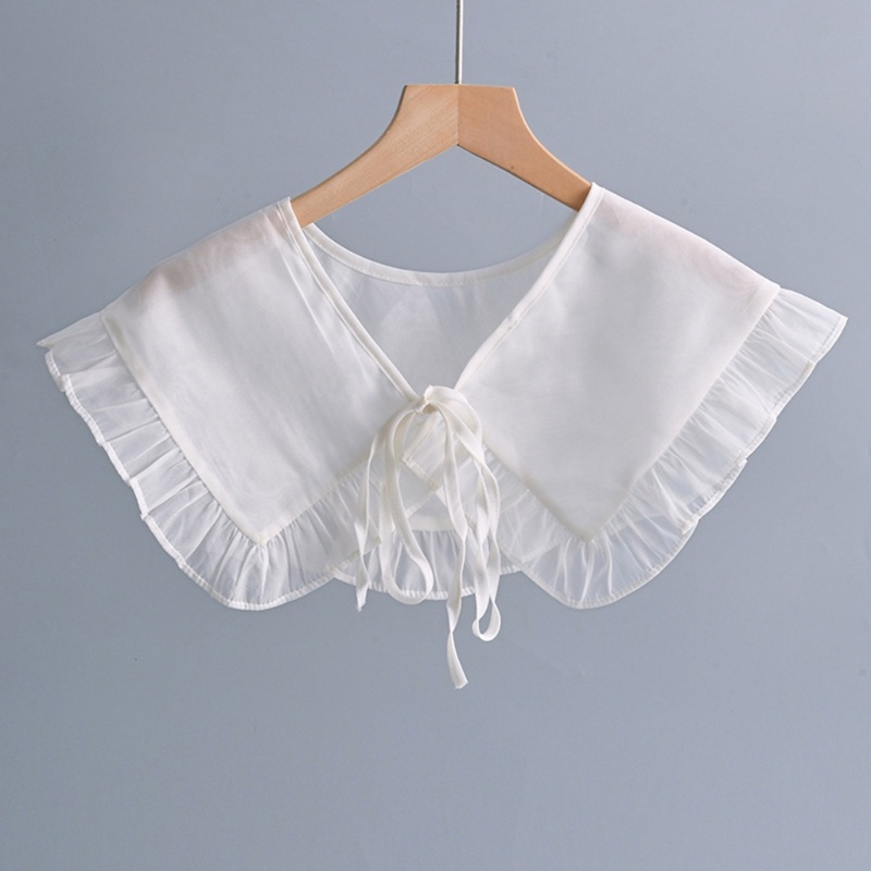 Khăn Choàng Cổ Mini Cột Nơ Phối Bèo Thời Trang Cho Nữ