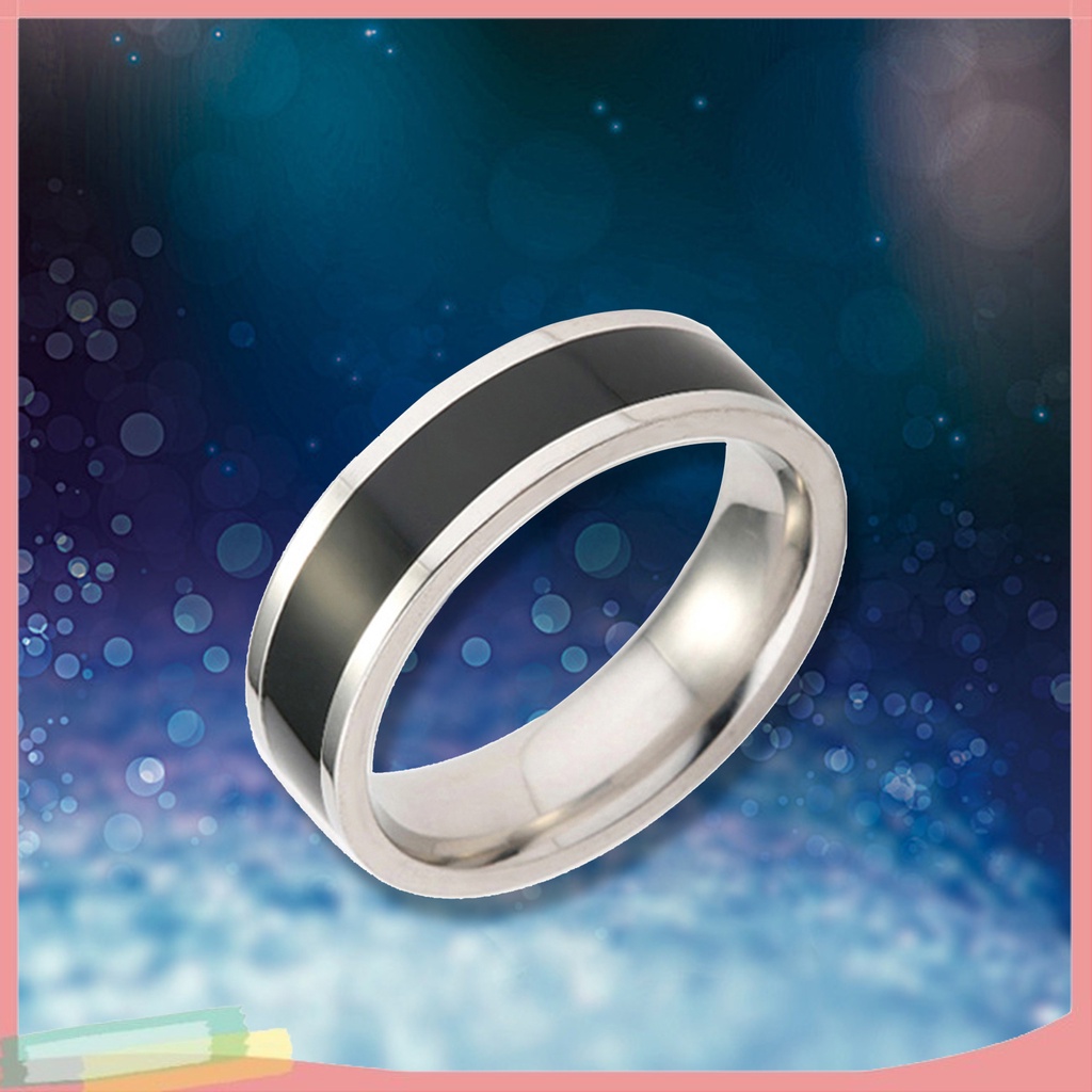 Nhẫn thép titan màu trơn đơn giản thời trang cho nam nữ chất lượng cao