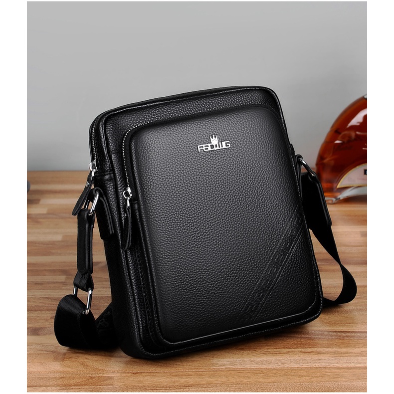 Túi nam đeo chéo da thật hàng chính hãng FSD.WG