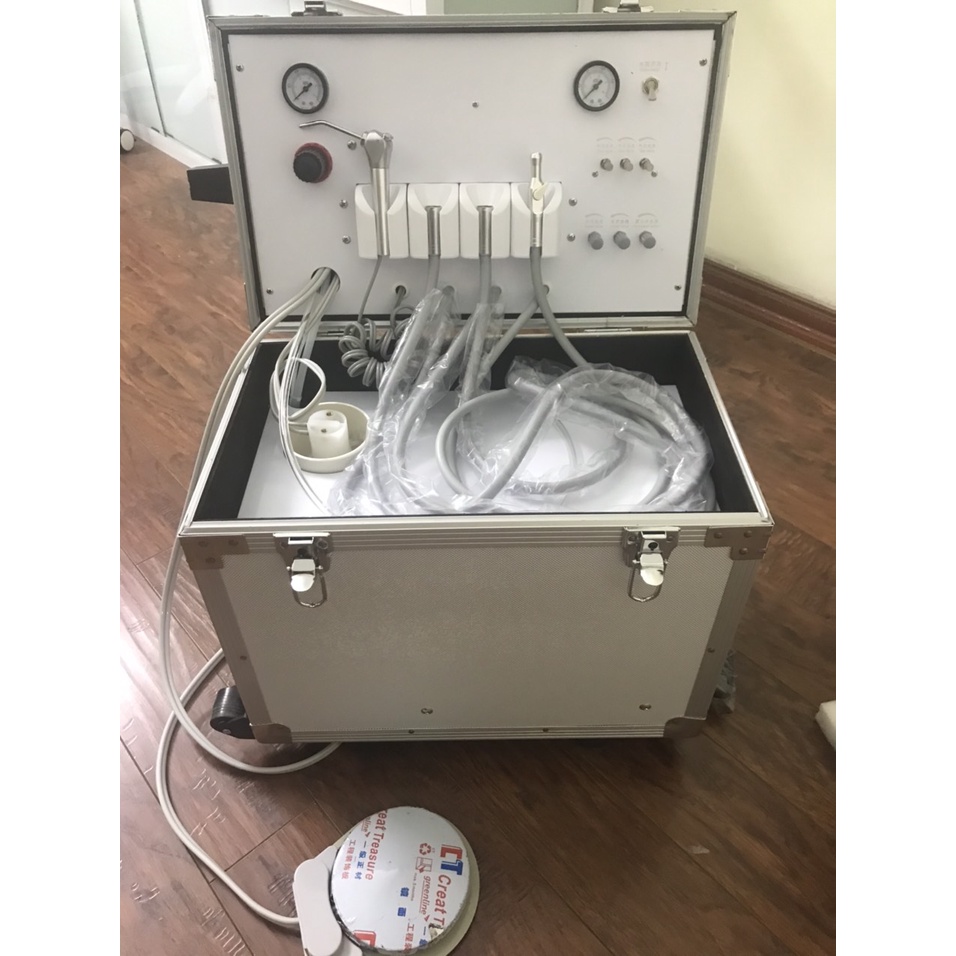 Máy nha khoa di động/ Bộ khám / Vali nha khoa  Bảo hành chu đáo 1 năm