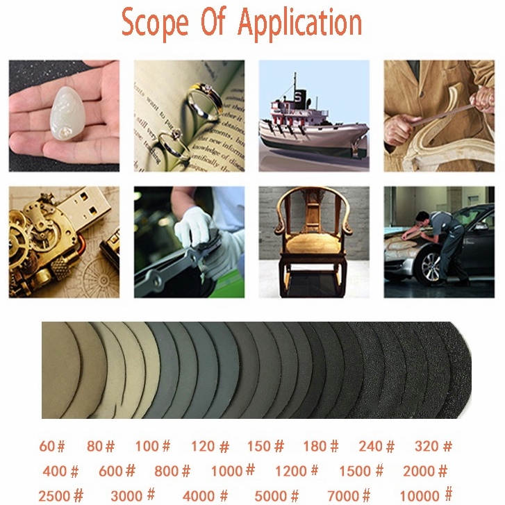 Giấy Nhám Tam Giác 800-5000 Grit 90 * 90 * 90mm Đa Năng Tiện Dụng