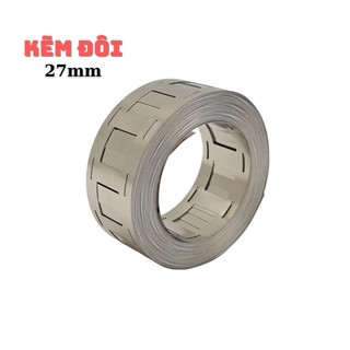 1 mét kẽm hàn đôi mạ niken 27mm dày 0.15mm