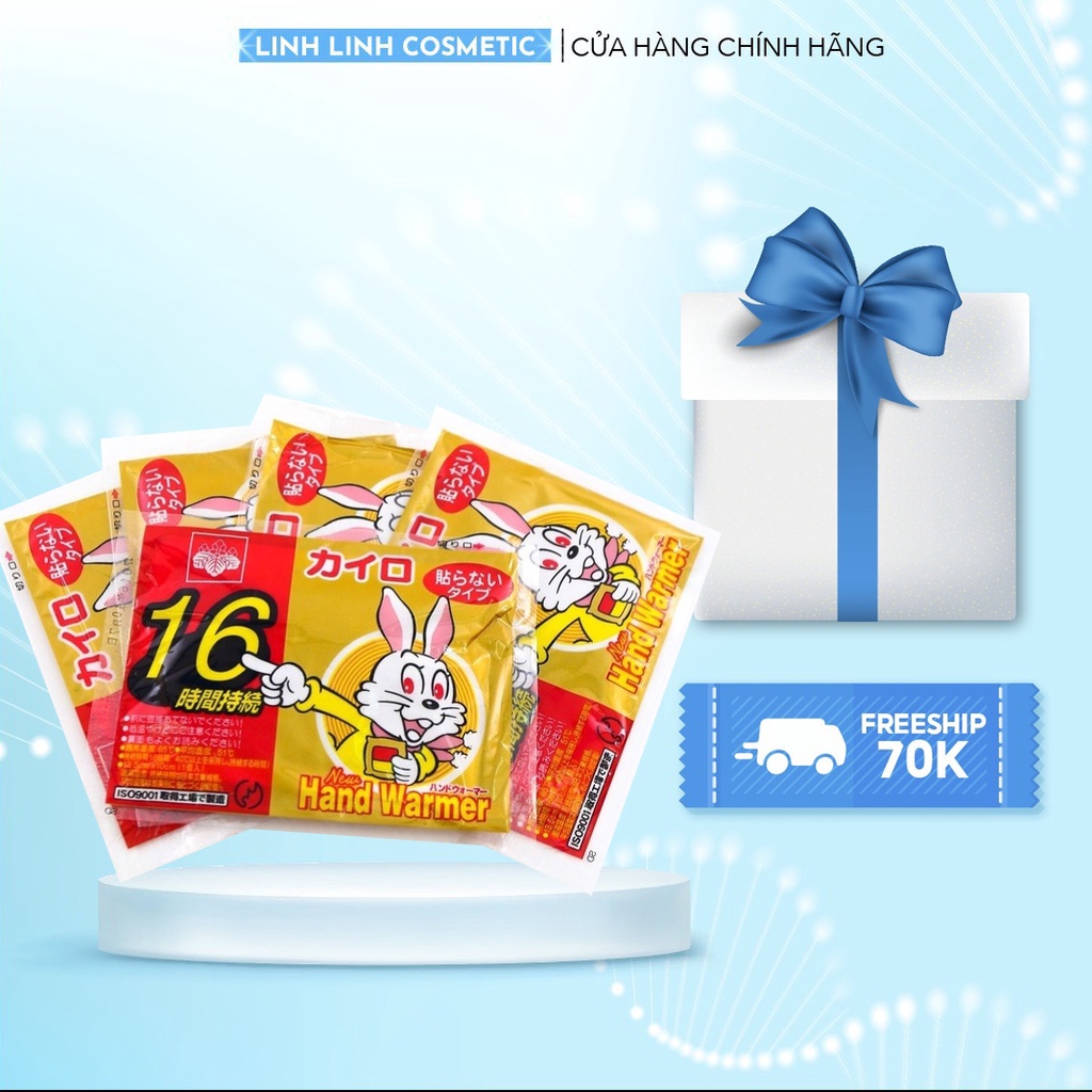 Miếng Dán Giữ Nhiệt Kairo Nhật Bản Giữ Ấm Cơ Thể 16h