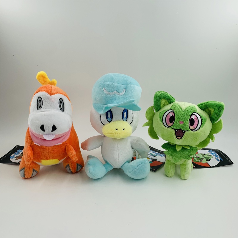 Thú Nhồi Bông Hình Pokemon Scarlet Và Violet Paldea Region Sprigatito Quaxly Fuecoco Kích Thước 16-21cm Mềm Mại