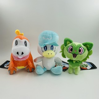 Thú Nhồi Bông Hình Pokemon Scarlet Và Violet Paldea Region Sprigatito Quaxly Fuecoco Kích Thước 16-21cm Mềm Mại