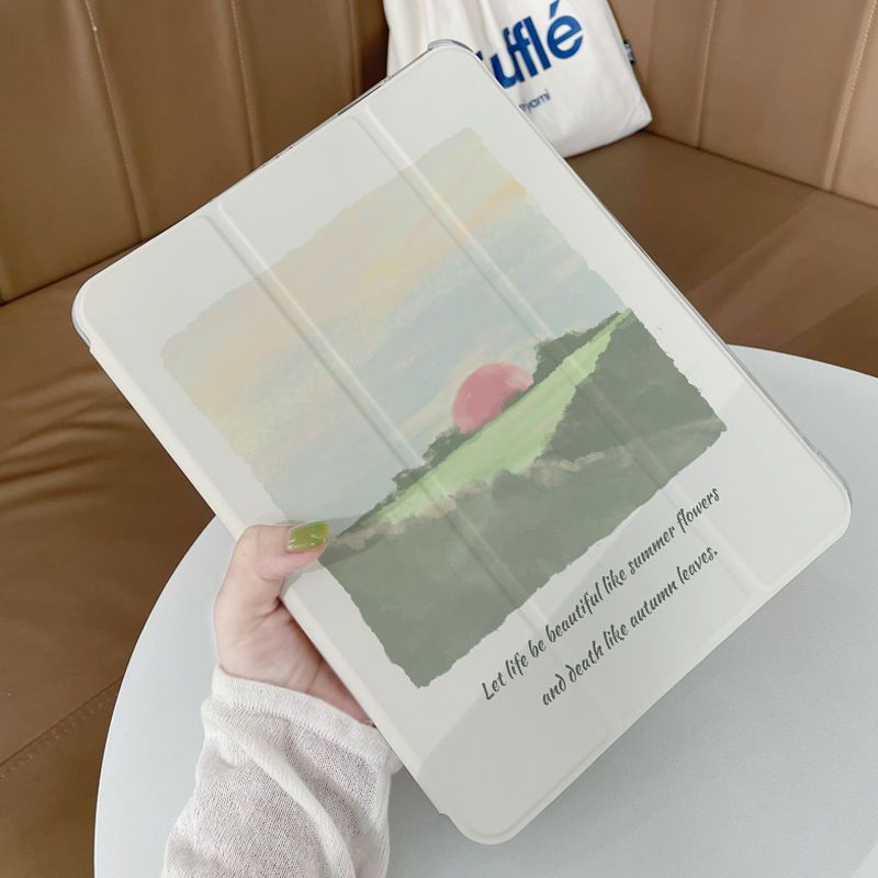 Ốp Máy Tính Bảng Mềm Họa Tiết Hoàng Hôn Cho iPad GEN7 / 8 / 9 10.2 "GEN10 10.9" Pro11 "Pro12.9" 2022 Air4 Air5 Air3 mini6