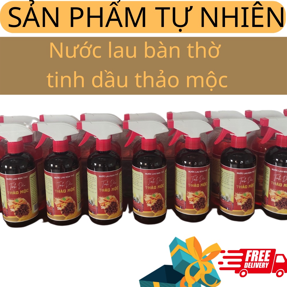 COMBO 2 CHAI - Nước Thơm Lau Bàn Thờ Từ Loại Thảo Dược Quý, Lau Tượng, Tắm Phật, Mùi Thơm Trang Ngh