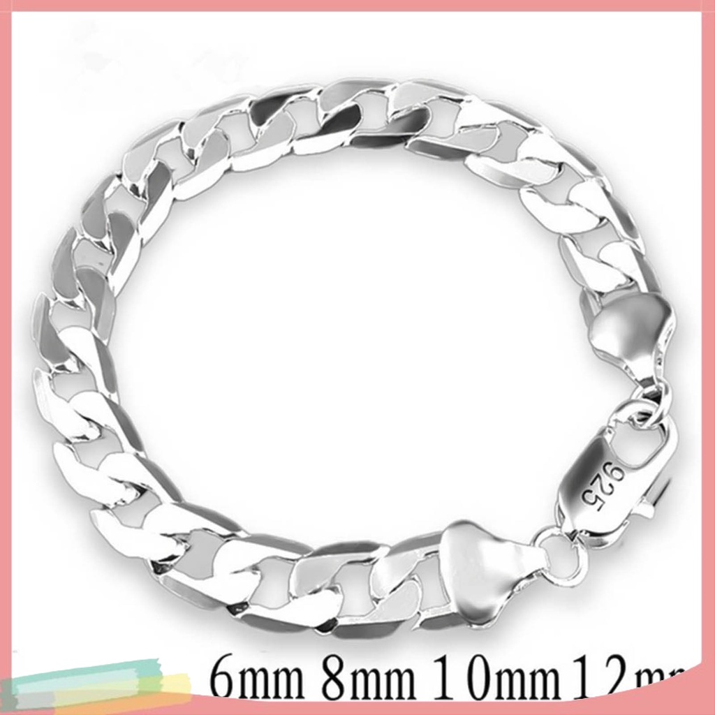 Vòng đeo tay mạ bạc kiểu dáng sang trọng cho nam