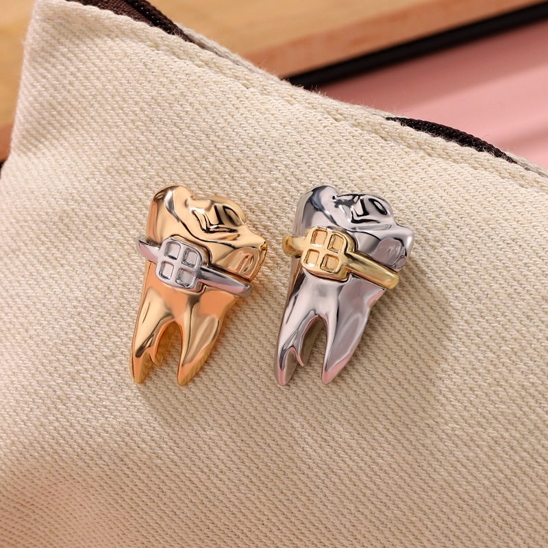 Ghim cài áo MISS ZOE kiểu chiếc răng độc đáo thời trang