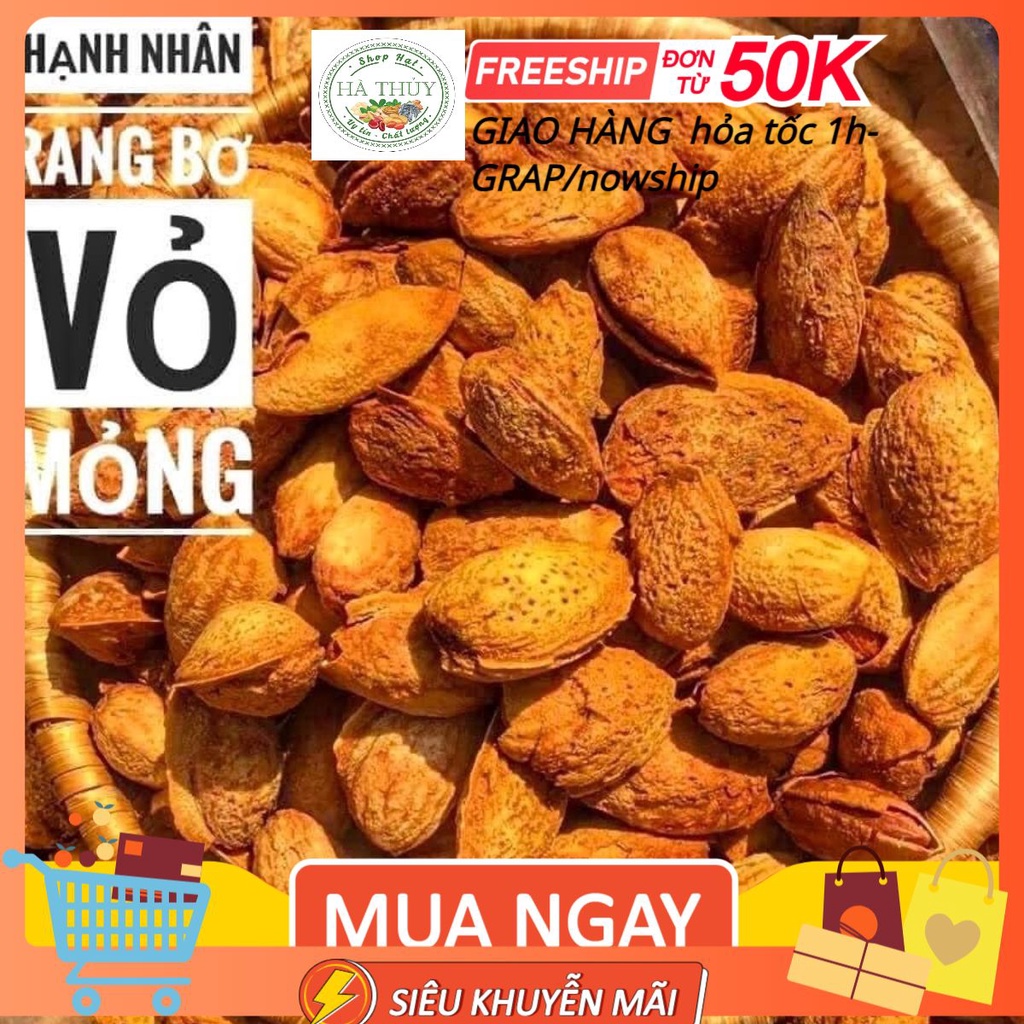 500g HẠNH NHÂN RANG BƠ ngon