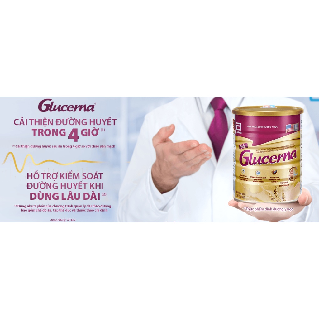 Sữa nước Glucerna Hương Vani Chai 220ml dành cho người tiểu đường - Hàng chính hãng, date mới nhất