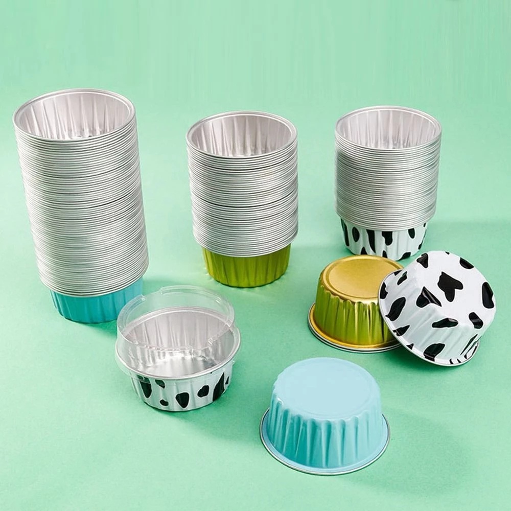 [Top Selection] Hộp Giấy Thiếc Siêu Mỏng Đựng Bánh Tart Trứng Tráng Miệng Nhiều Màu Sắc Đa Dạng DIY