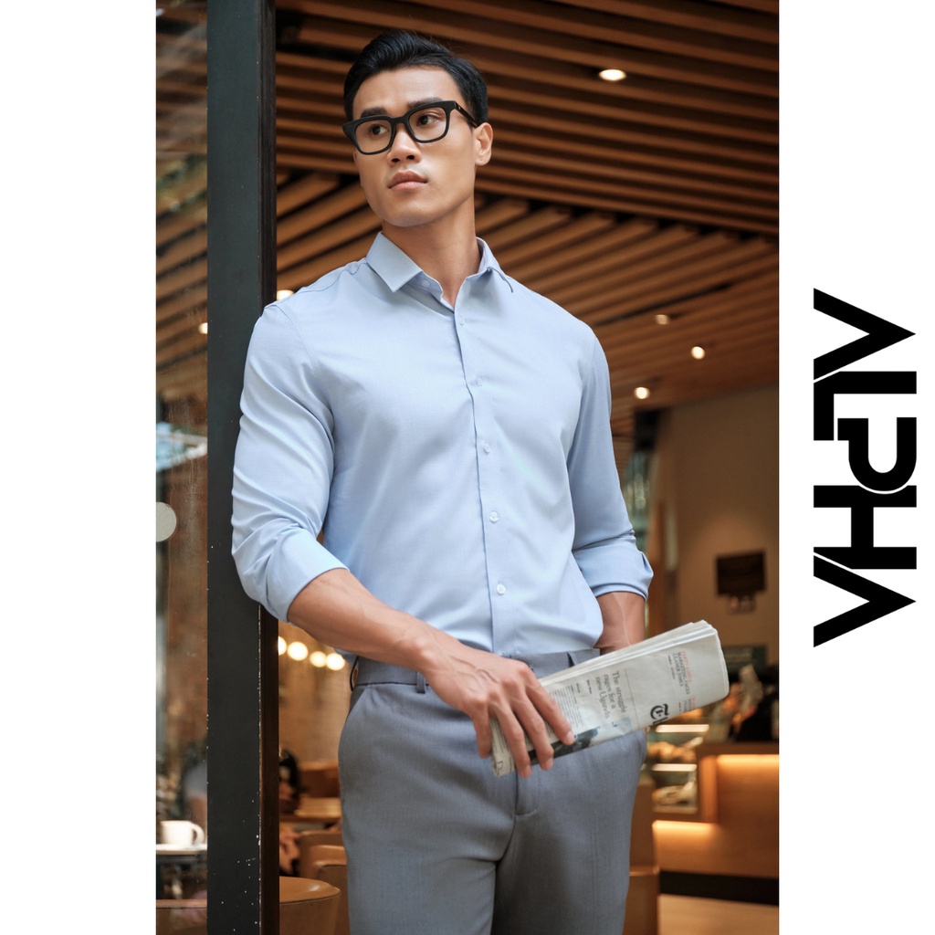 Áo Sơ Mi Nam Trơn Tay Dài GEN ALPHA ZA.RA cổ Đức, vải chéo mềm mịn hạn chế nhăn, nhiều màu, dễ mặc | BigBuy360 - bigbuy360.vn