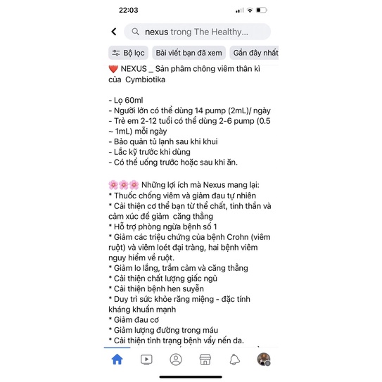 Siro thần kỳ Nexus - Cymbiotika