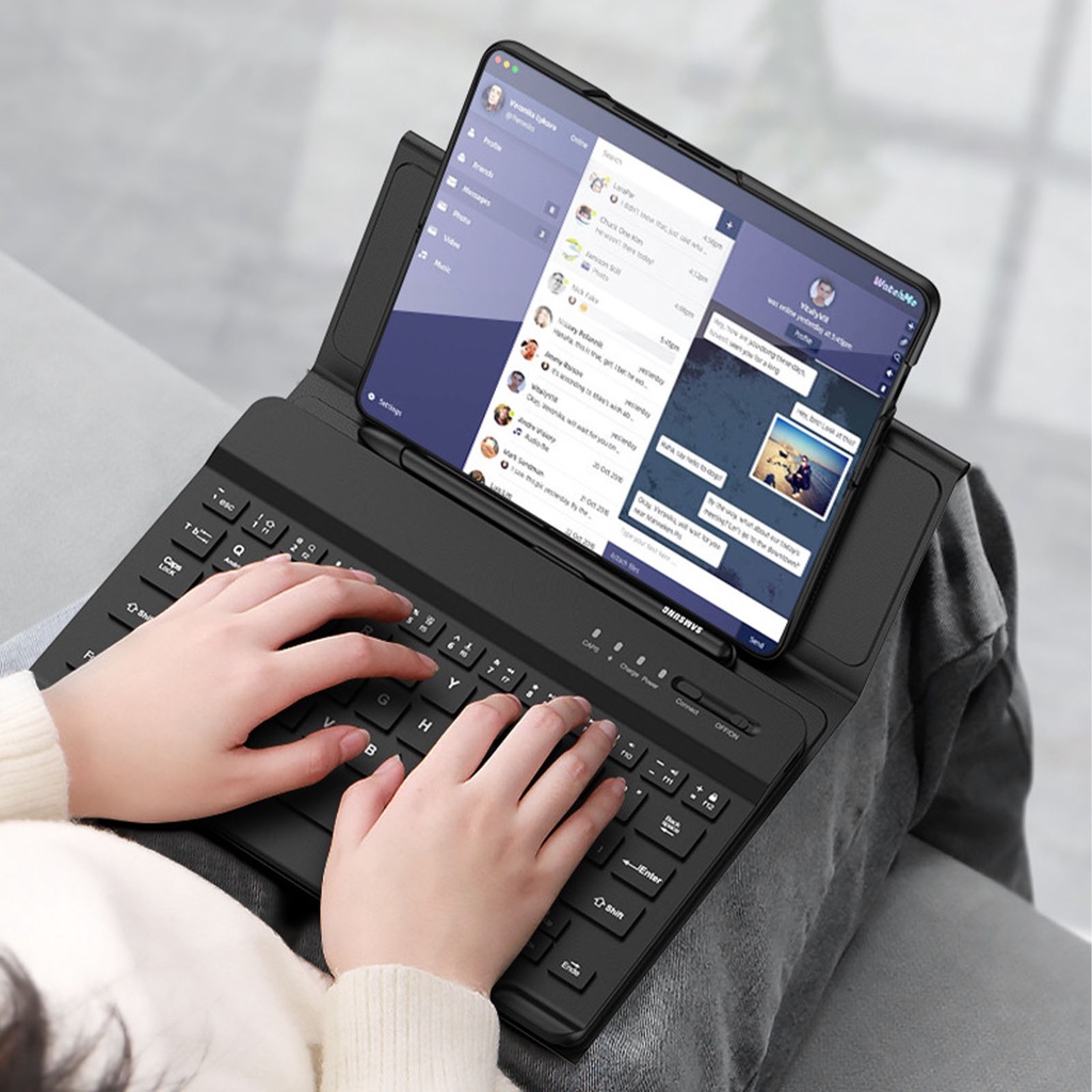 Ốp Điện Thoại Gập 4 Bàn Phím Bluetooth 3 / 4 Cho Samsung Galaxy Z Fold 3 / 4