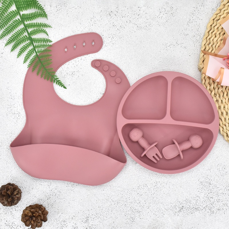 Bộ 10 Dụng Cụ Ăn Bằng Silicone Không BPA Cho Bé