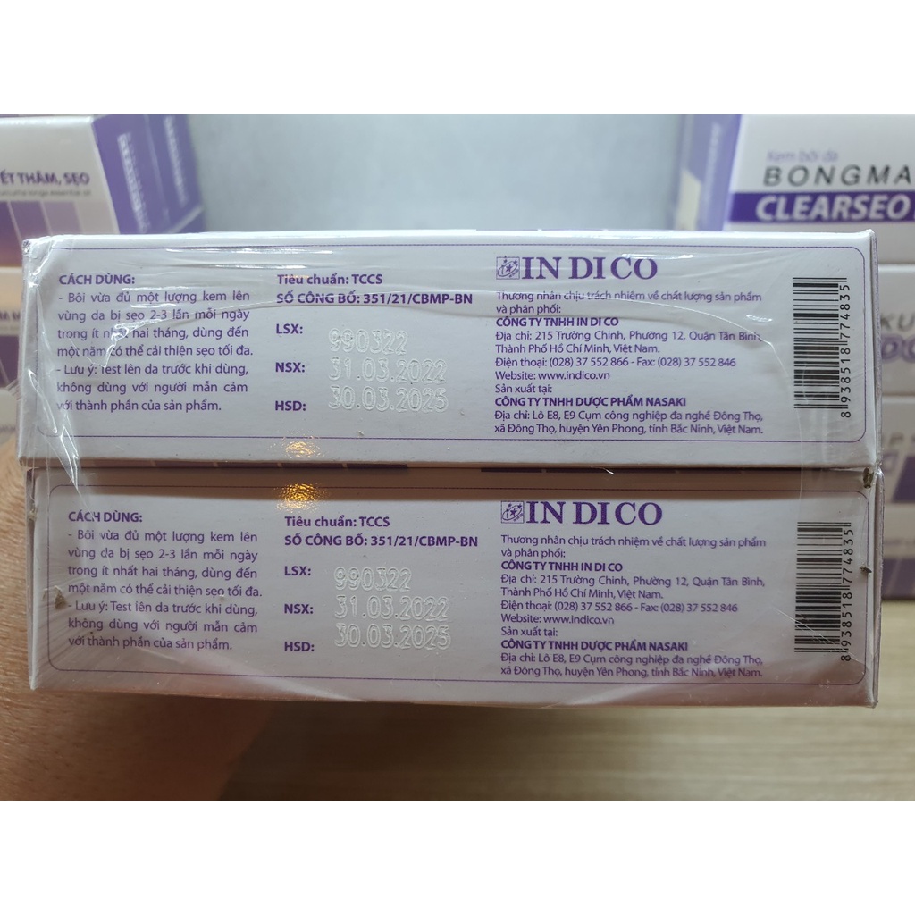 KEM LIỀN SẸO BONGMAKUP CLEARSEO DC